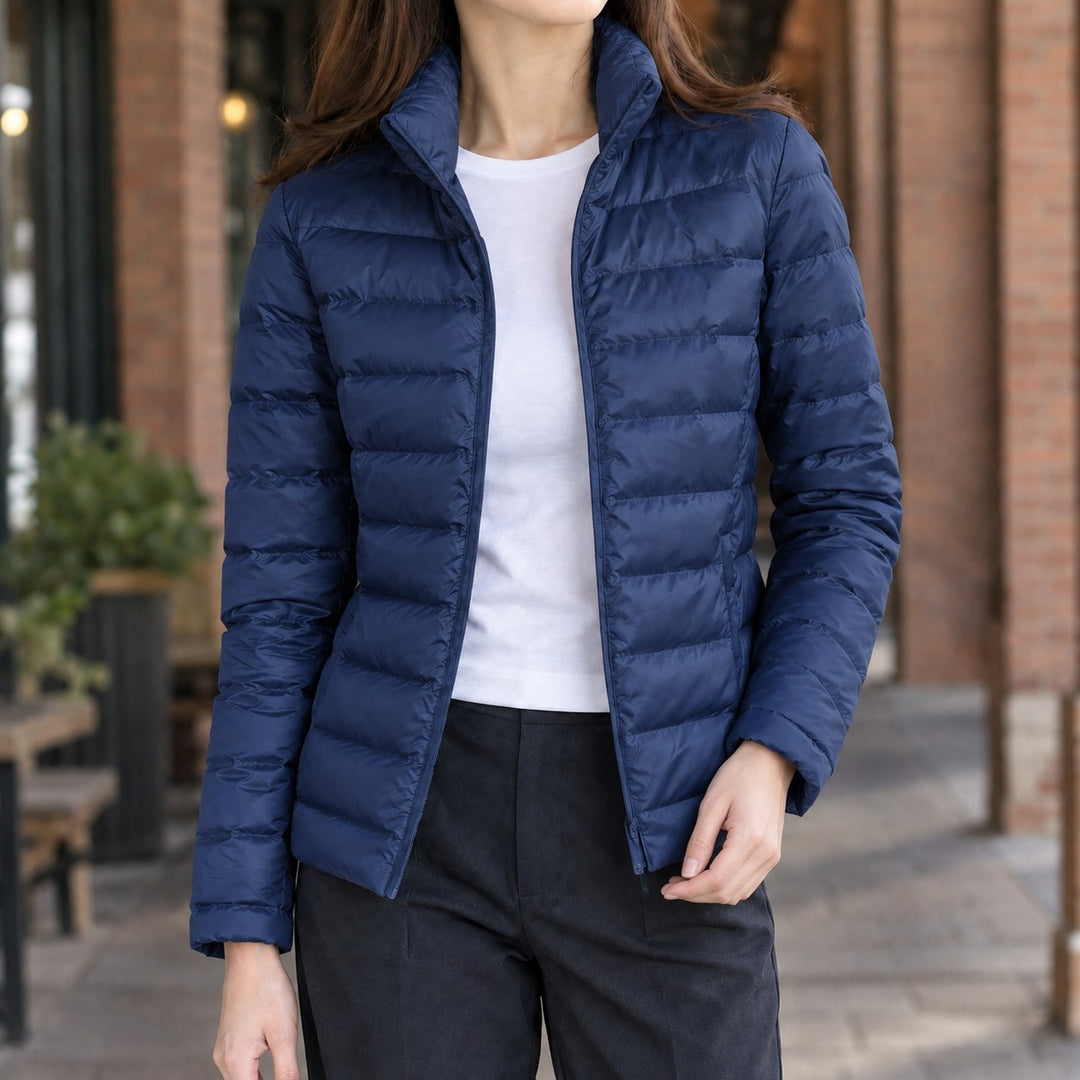 Diane — Doudoune Cintrée Femme Légère Col Montant, Nelly Boutique — image 5