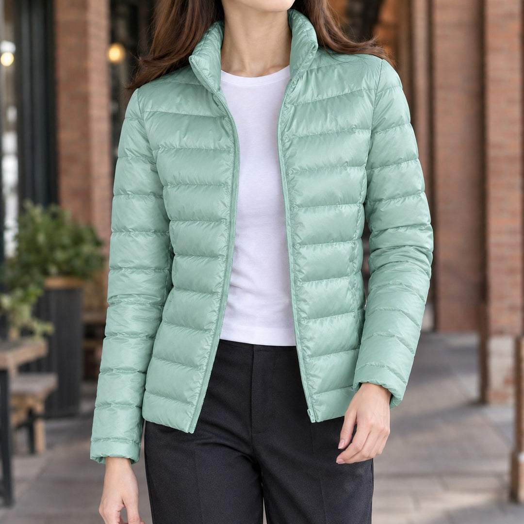 Diane — Doudoune Cintrée Femme Légère Col Montant, Nelly Boutique — image 6