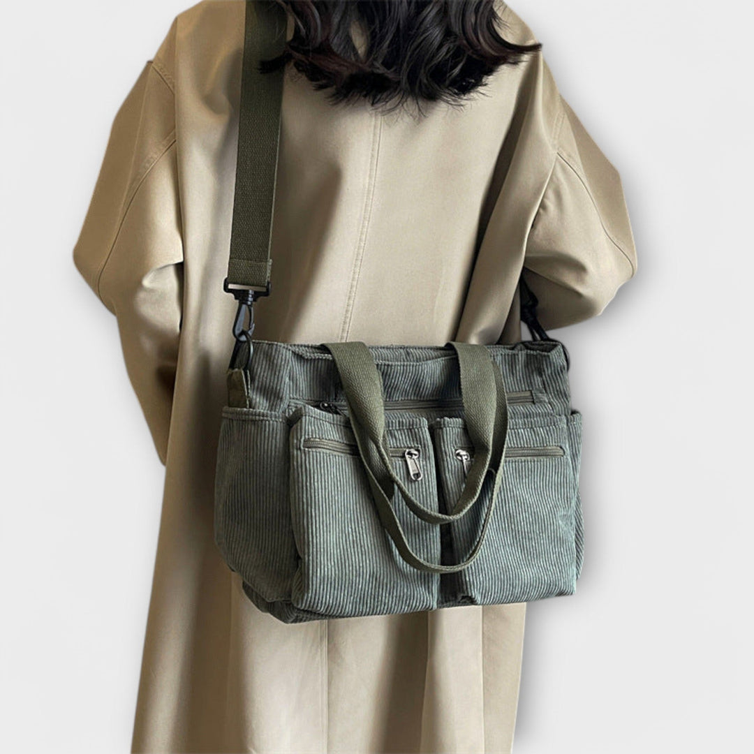 Edwige — Sacs Femme Cabas Velours Côtelé Poches Bandoulière, Nelly Boutique — image 17