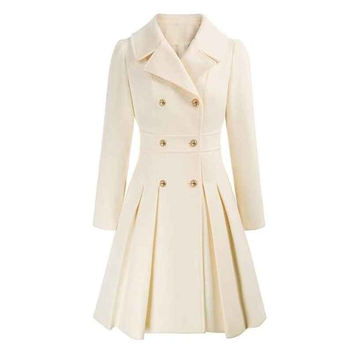 Estelle — Manteau Long Femme Cintré Croisé Col Tailleur, Nelly Boutique — image 3