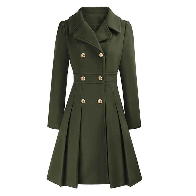Estelle — Manteau Long Femme Cintré Croisé Col Tailleur, Nelly Boutique — image 6