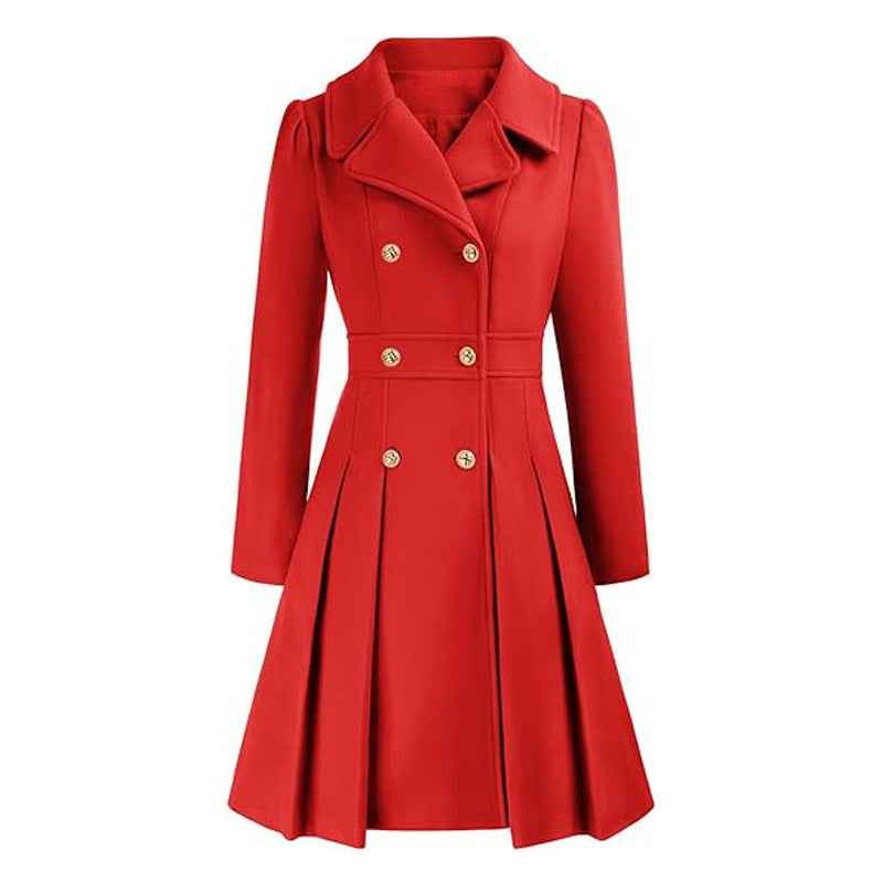 Estelle — Manteau Long Femme Cintré Croisé Col Tailleur, Nelly Boutique — image 7