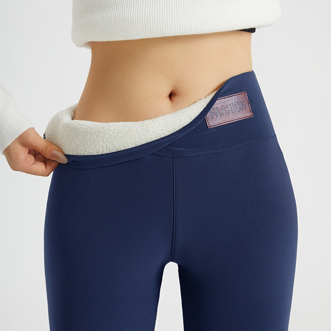 Fabienne — Pantalon Polaire Femme Taille Haute Doublé Moulant, Nelly Boutique — image 13