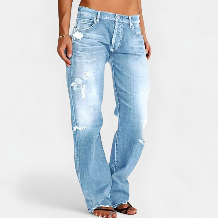 Flavie — Jean Bootcut Femme Déchiré Vintage, Nelly Boutique — image 5