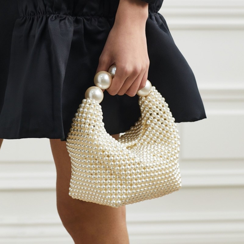 Fleur — Petit Sac à Main Femme Perles Soirée, Nelly Boutique — image 1
