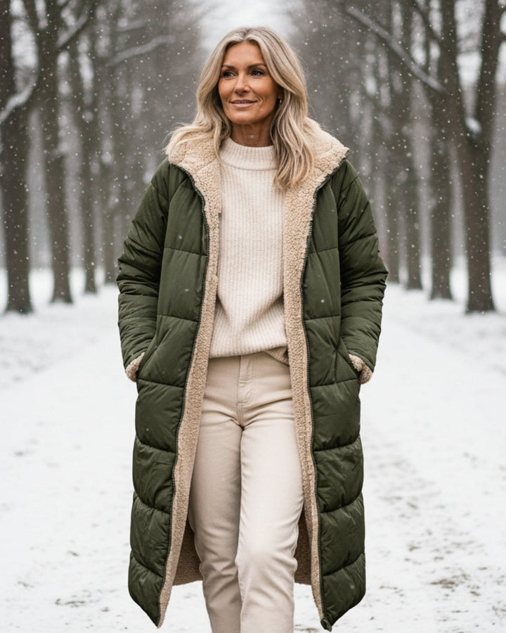 Geneviève — Doudoune Femme Longue Capuche Doublée Polaire, Nelly Boutique — image 6