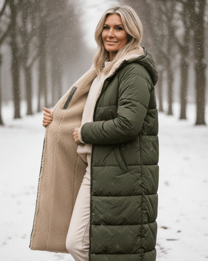 Geneviève — Doudoune Femme Longue Capuche Doublée Polaire, Nelly Boutique — image 7