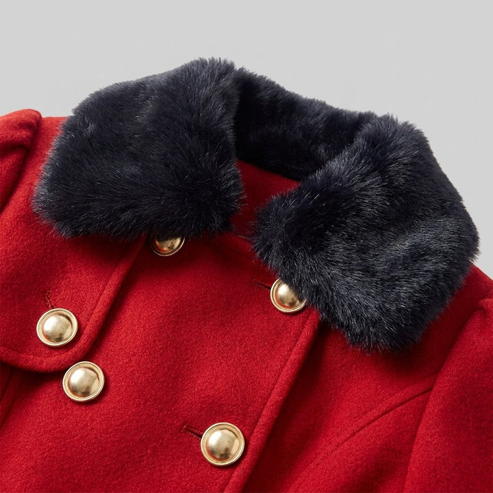 Hélène — Manteau Hiver Femme Ceinturé Col Fausse Fourrure, Nelly Boutique — image 6