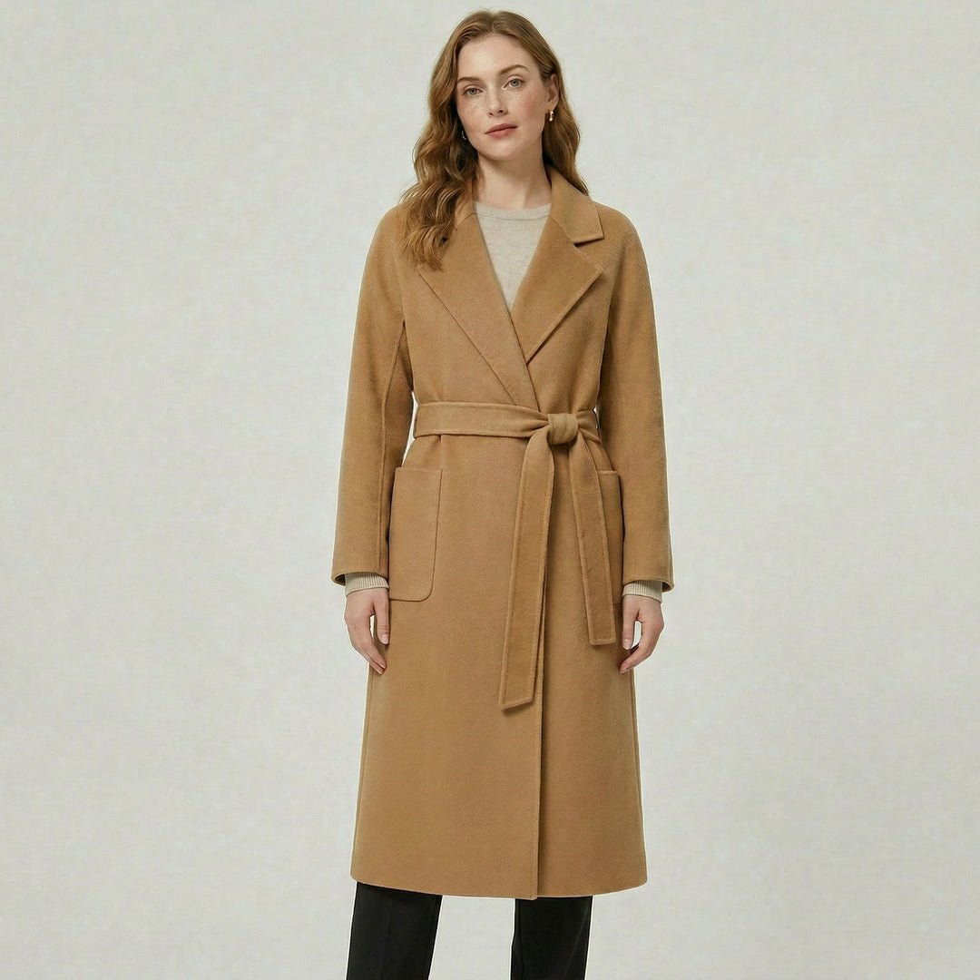 Héloïse — Manteau Laine Femme Long Ceinturé Col Tailleur, Nelly Boutique — image 1