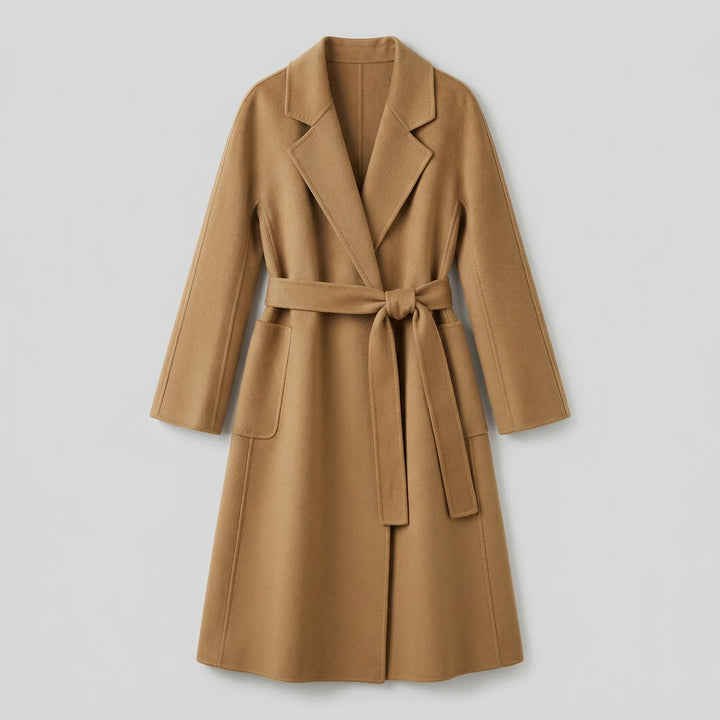 Héloïse — Manteau Laine Femme Long Ceinturé Col Tailleur, Nelly Boutique — image 2