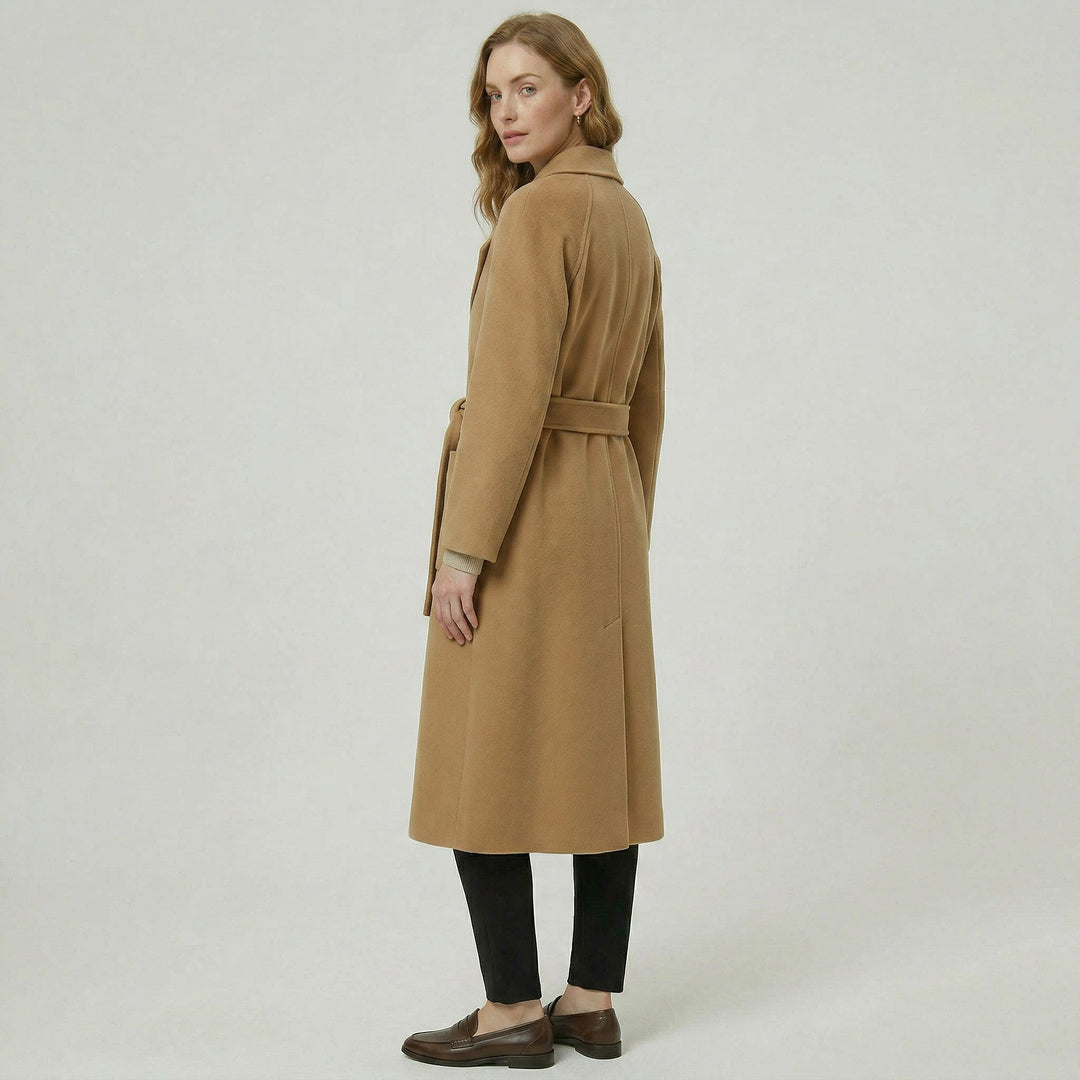 Héloïse — Manteau Laine Femme Long Ceinturé Col Tailleur, Nelly Boutique — image 5