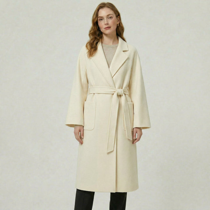 Héloïse — Manteau Laine Femme Long Ceinturé Col Tailleur, Nelly Boutique — image 7