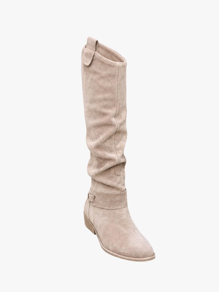 Honorine — Bottes Hautes Femme Plates Zip, Nelly Boutique — image 1