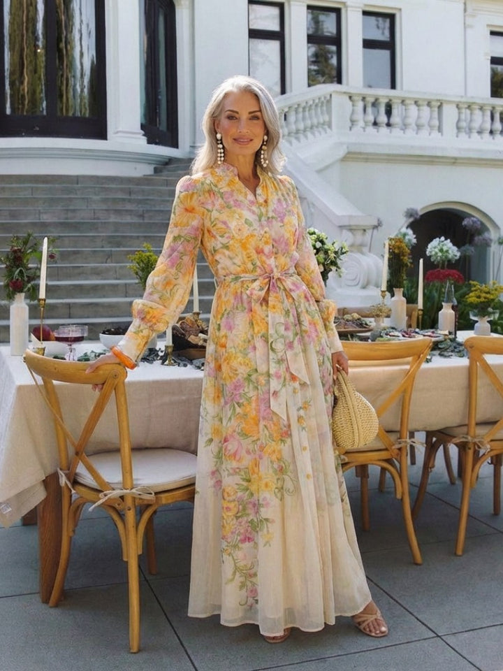 Hortense — Robe Chemise Femme Manche Longue Fleurie Ceinturée, Nelly Boutique — image 8