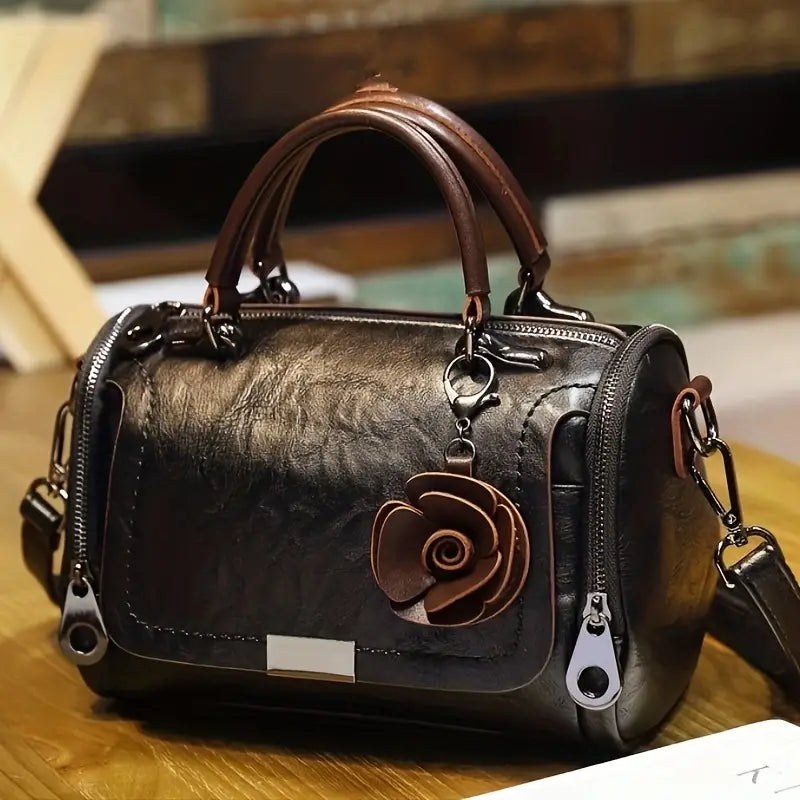 Juliette — Sac Bowling Femme Vintage Bandoulière Amovible, Nelly Boutique — image 3