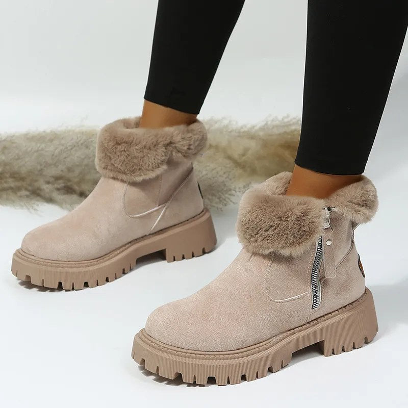 Laure — Bottines Fourrées Femme Zip Fausse Fourrure, Nelly Boutique — image 1