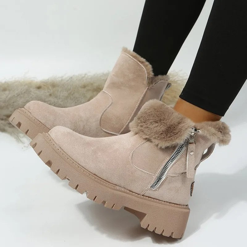 Laure — Bottines Fourrées Femme Zip Fausse Fourrure, Nelly Boutique — image 3