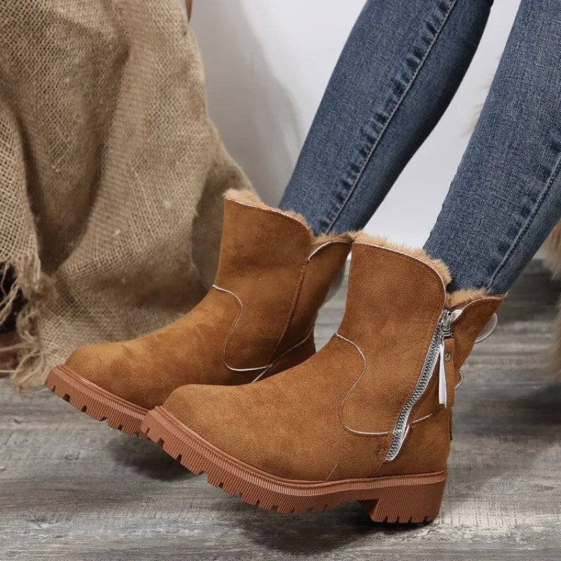 Laure — Bottines Fourrées Femme Zip Fausse Fourrure, Nelly Boutique — image 6
