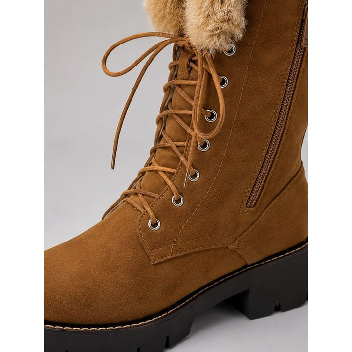 Léa — Bottes à Lacets Femme Fourrées Hautes, Nelly Boutique — image 3