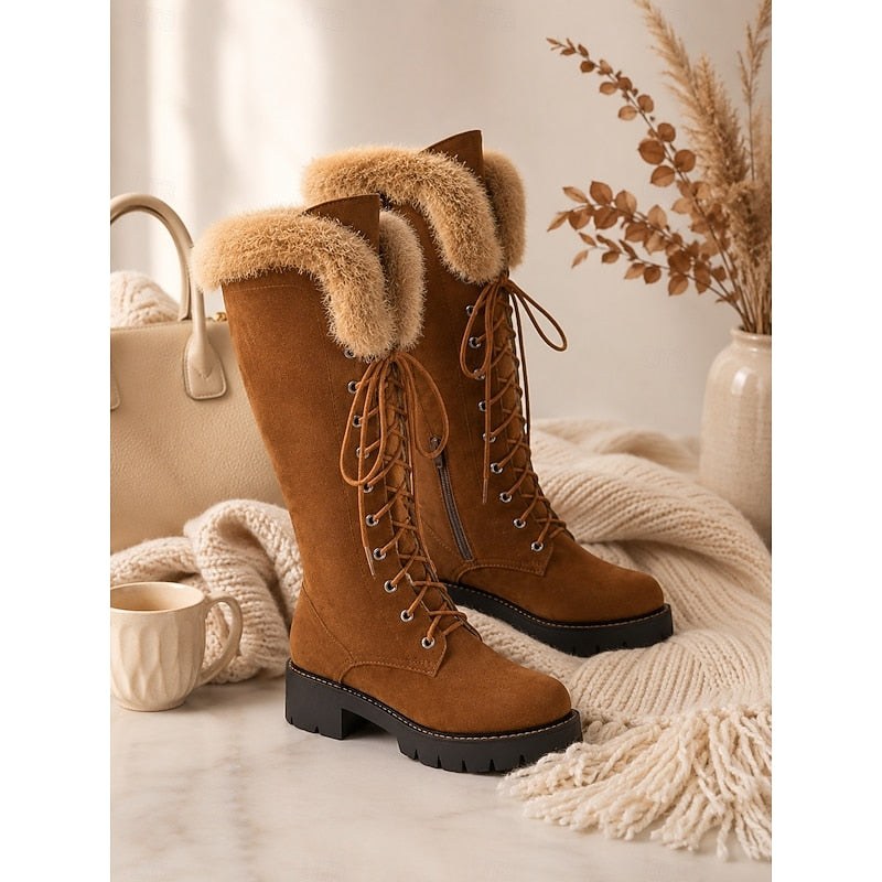 Léa — Bottes à Lacets Femme Fourrées Hautes, Nelly Boutique — image 4