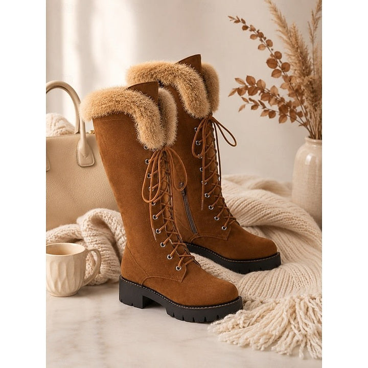 Léa — Bottes à Lacets Femme Fourrées Hautes, Nelly Boutique — image 4