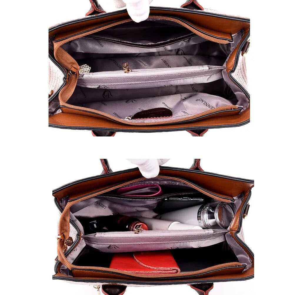 Léna — Sac à Main Femme Effet Croco Bandoulière Amovible, Nelly Boutique — image 6
