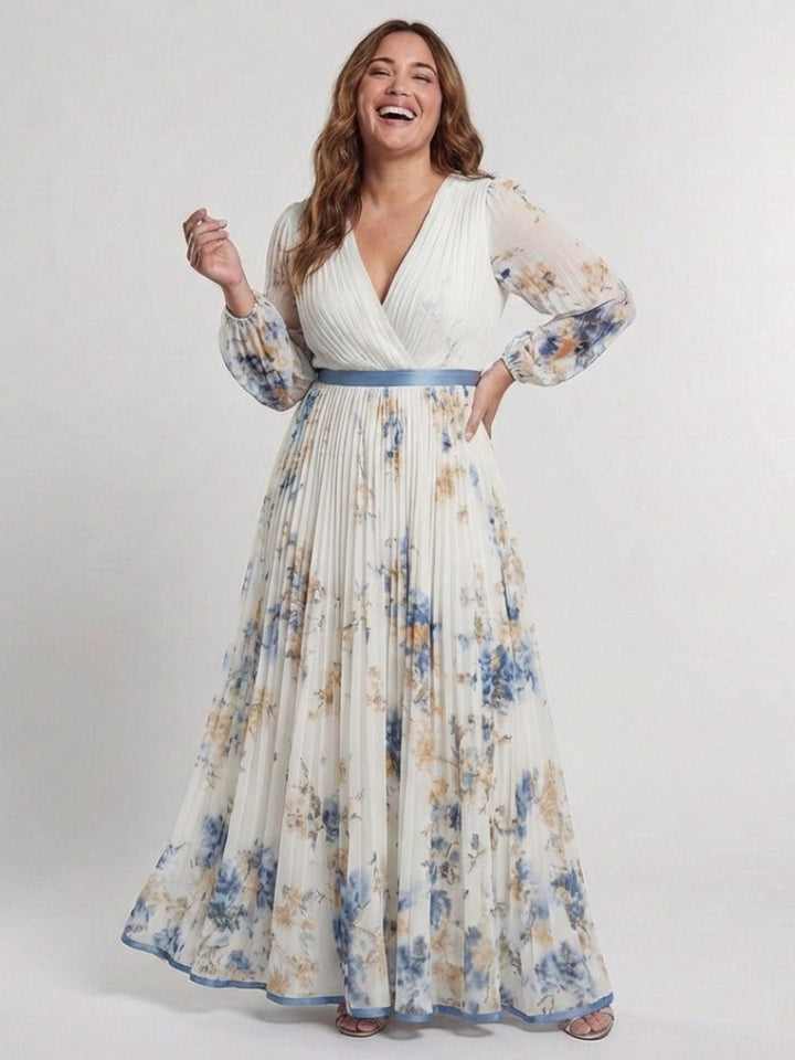Léonie — Robe Fleurie Femme Manche Longue Col V, Nelly Boutique — image 4