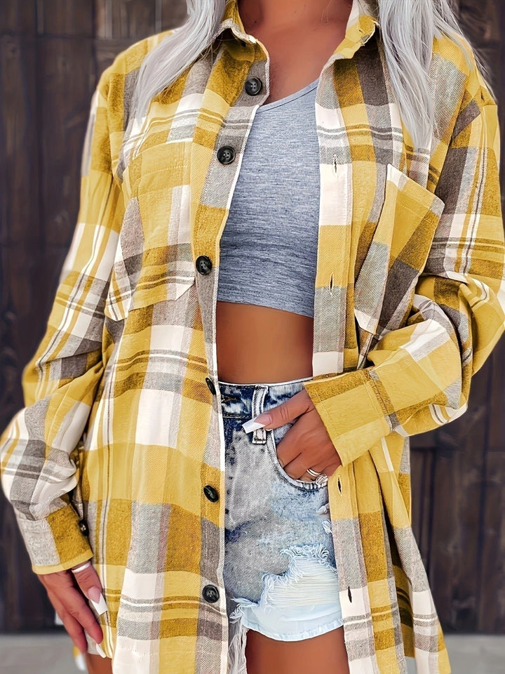 Lison — Chemise à Carreaux Femme Flanelle Oversize, Nelly Boutique — image 7