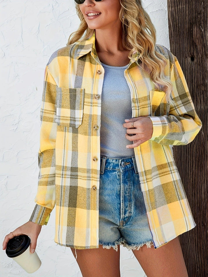 Lison — Chemise à Carreaux Femme Flanelle Oversize, Nelly Boutique — image 10
