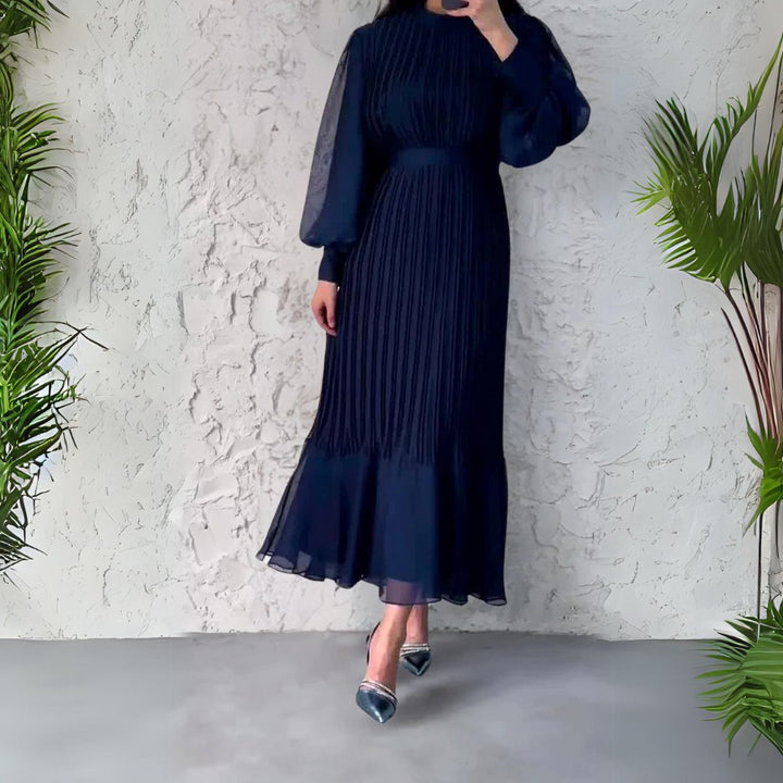 Maëlys — Robe de Soirée Femme Plissée Manche Longue, Nelly Boutique — image 2