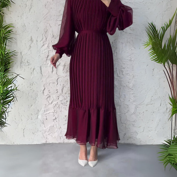 Maëlys — Robe de Soirée Femme Plissée Manche Longue, Nelly Boutique — image 5