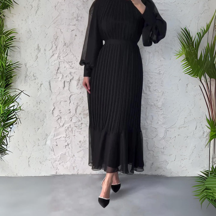 Maëlys — Robe de Soirée Femme Plissée Manche Longue, Nelly Boutique — image 6