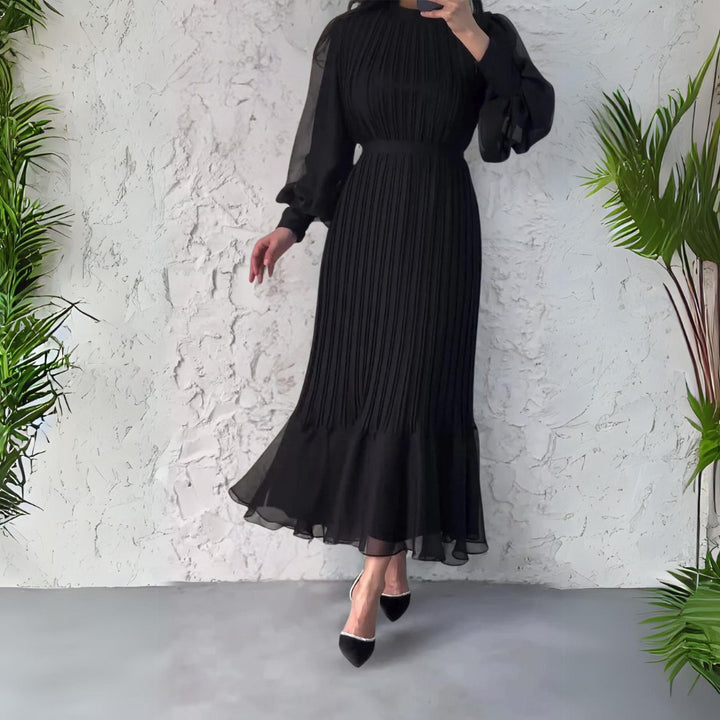 Maëlys — Robe de Soirée Femme Plissée Manche Longue, Nelly Boutique — image 8