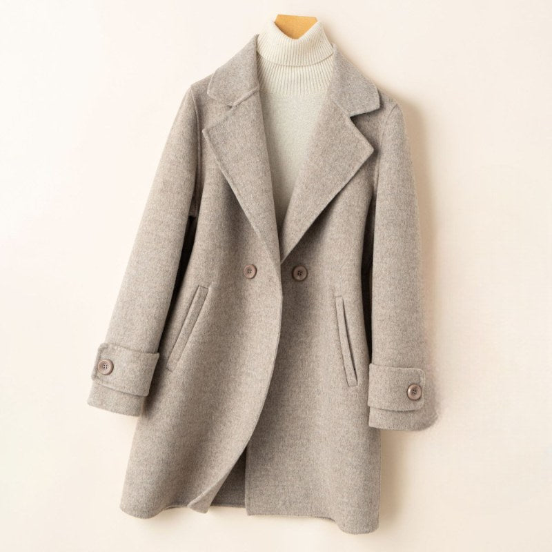 Maëva — Manteau Femme Laine Col Tailleur Boutonné, Nelly Boutique — image 4