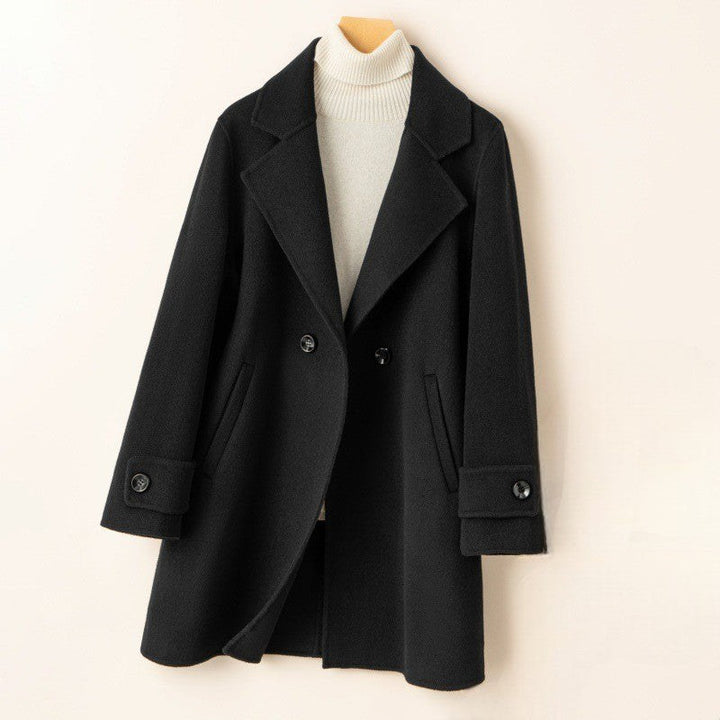 Maëva — Manteau Femme Laine Col Tailleur Boutonné, Nelly Boutique — image 6