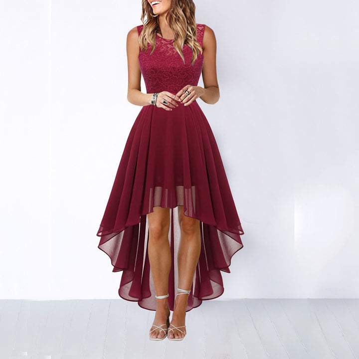 Manon — Robe de Soirée Femme Asymétrique Dentelle, Nelly Boutique — image 9