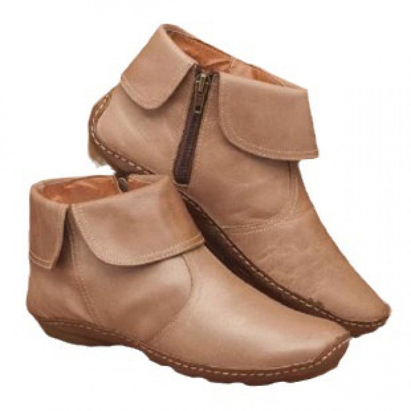 Monique — Bottines Cuir Femme Rabat Zip Semelle Souple, Nelly Boutique — image 5