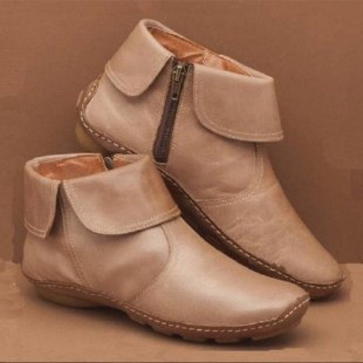 Monique — Bottines Cuir Femme Rabat Zip Semelle Souple, Nelly Boutique — image 8