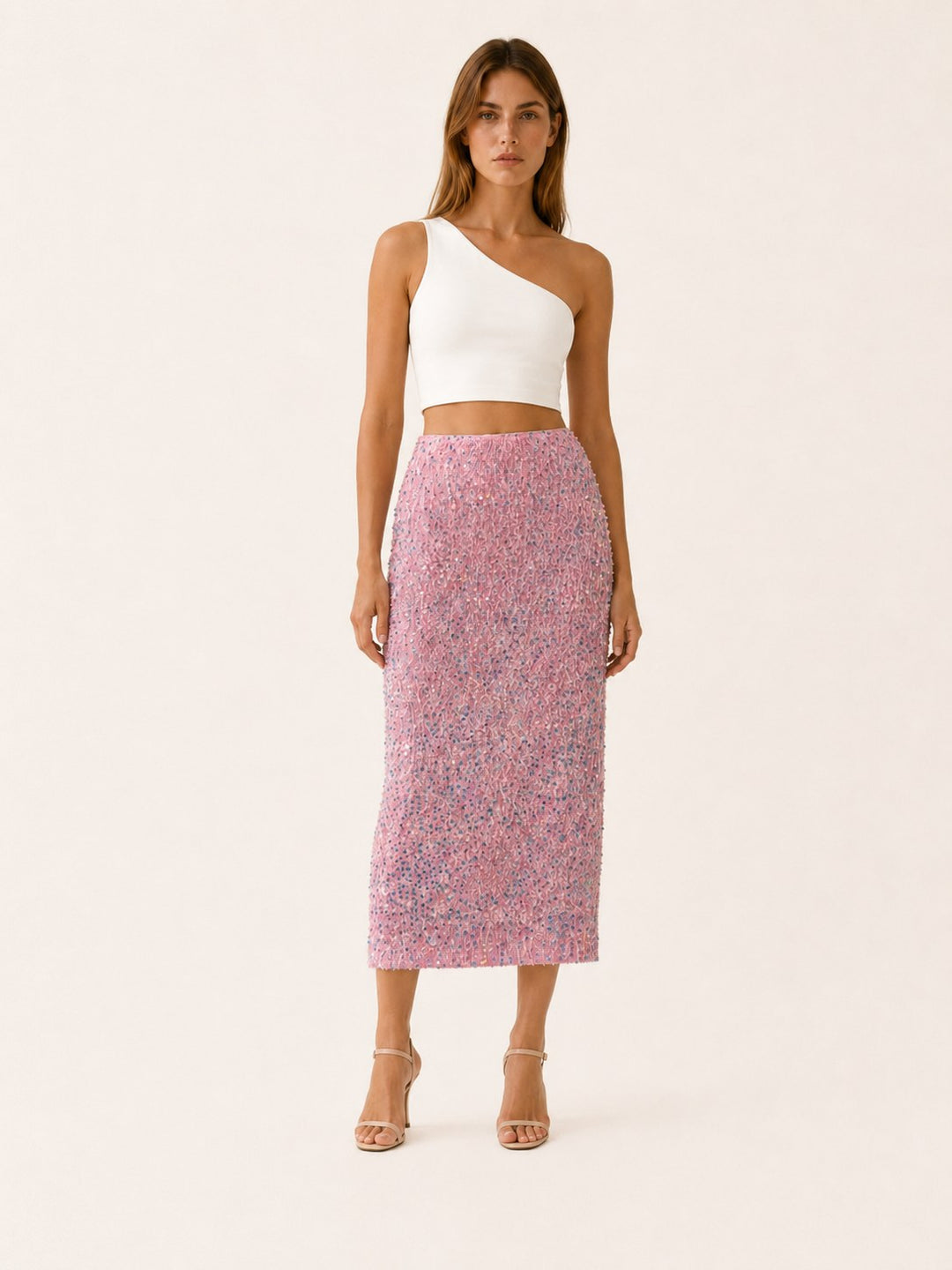 Noélie — Jupe à Paillette Femme Longue Fendue Taille Haute, Nelly Boutique — image 1