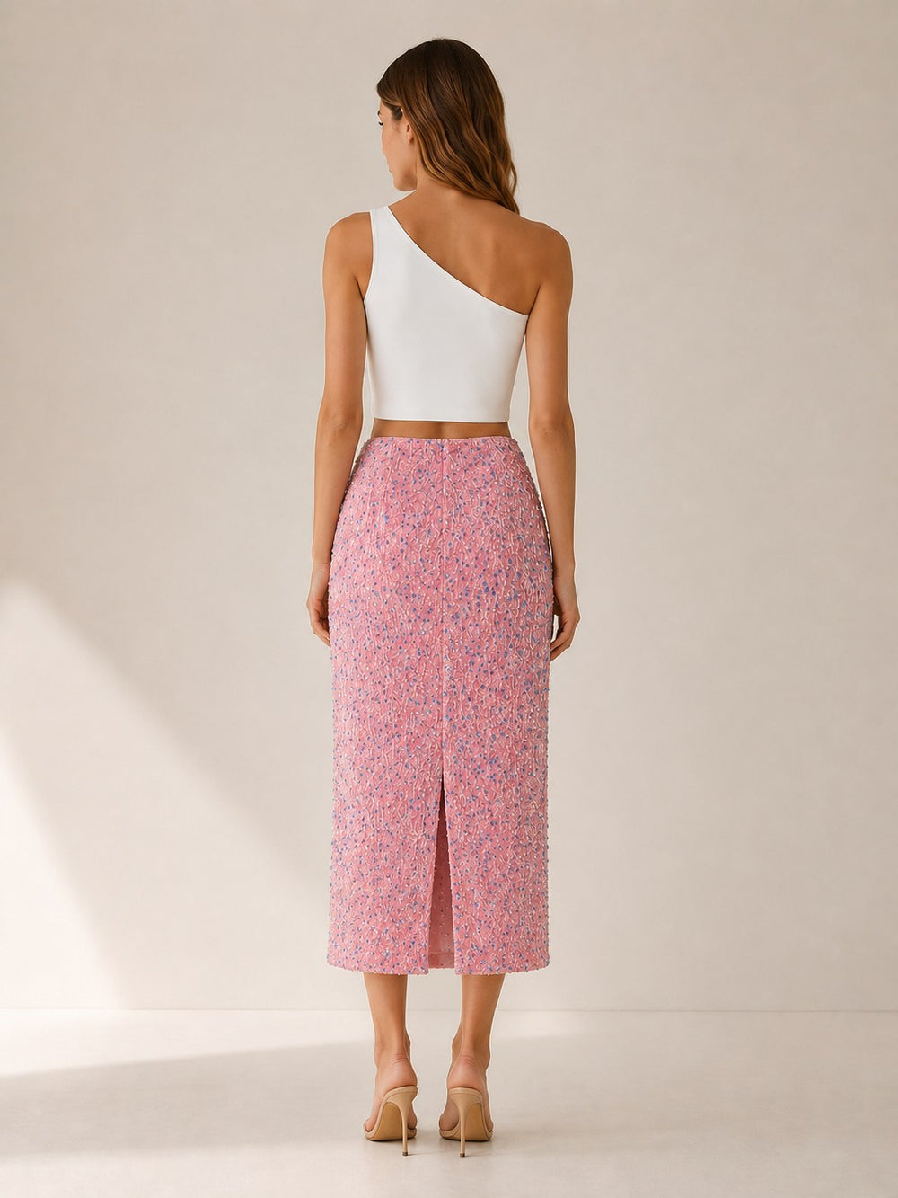 Noélie — Jupe à Paillette Femme Longue Fendue Taille Haute, Nelly Boutique — image 2