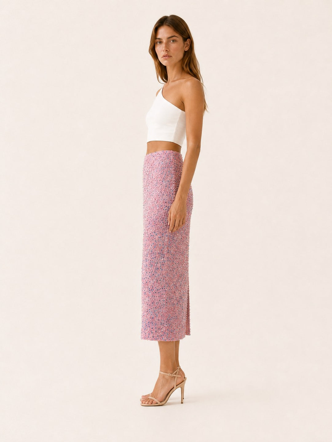 Noélie — Jupe à Paillette Femme Longue Fendue Taille Haute, Nelly Boutique — image 3