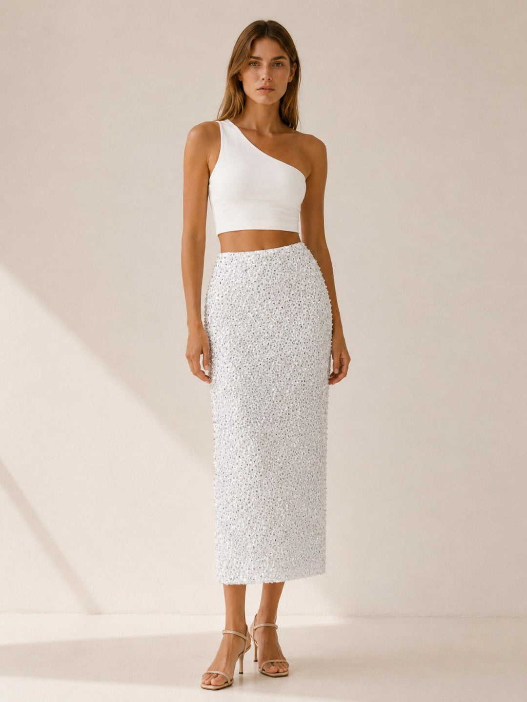 Noélie — Jupe à Paillette Femme Longue Fendue Taille Haute, Nelly Boutique — image 7