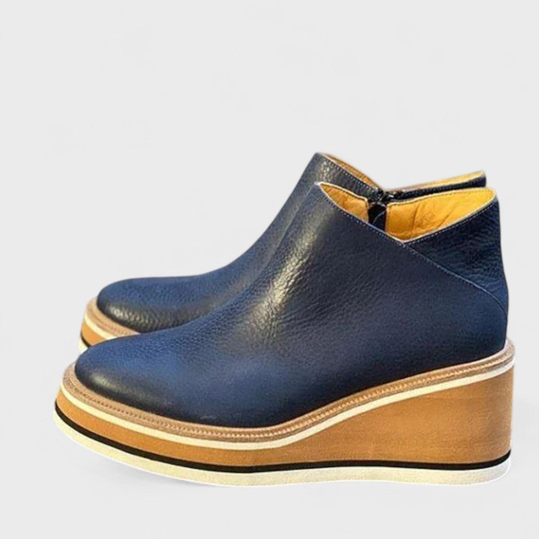Odile — Chaussures Femme Bottines Compensées Plateforme Zip Imperméable, Nelly Boutique — image 5