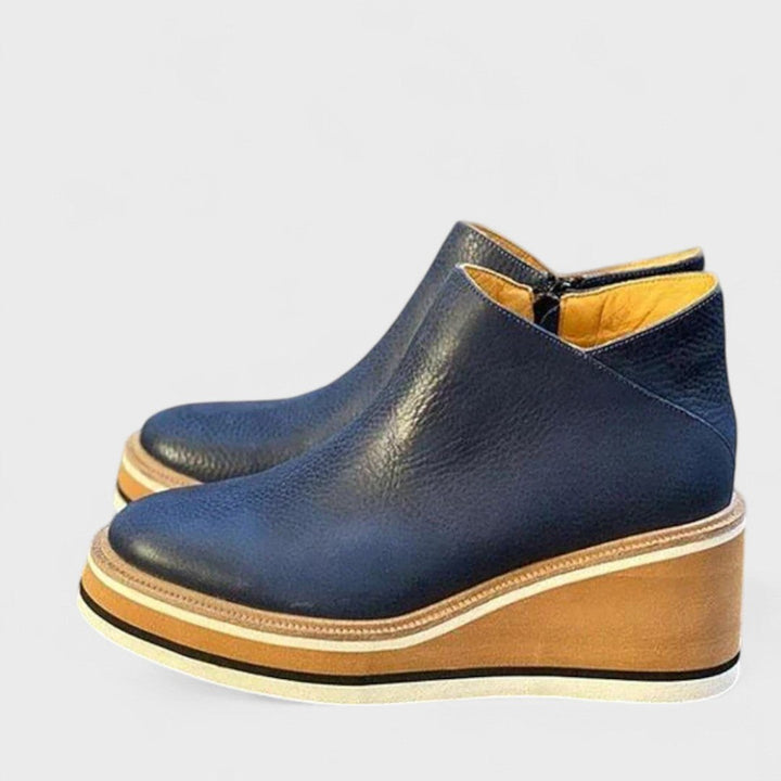 Odile — Chaussures Femme Bottines Compensées Plateforme Zip Imperméable, Nelly Boutique — image 5
