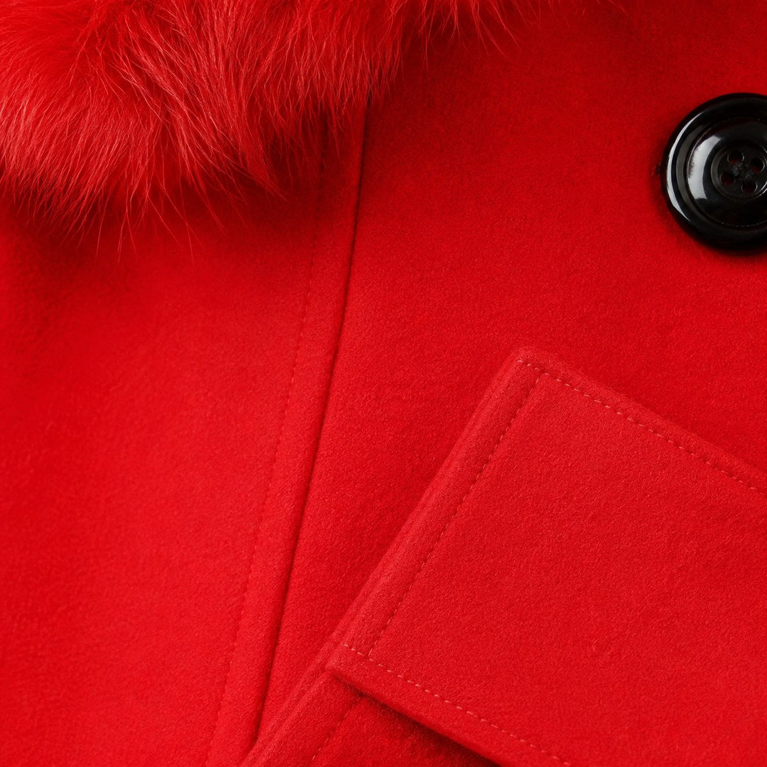 Pascale — Manteau Hiver Femme Long Col Fourrure Croisé, Nelly Boutique — image 12