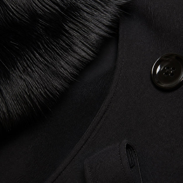 Pascale — Manteau Hiver Femme Long Col Fourrure Croisé, Nelly Boutique — image 16