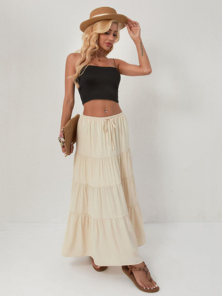 Paulette — Jupe Femme Longue Volants Taille Haute Coton, Nelly Boutique — image 7