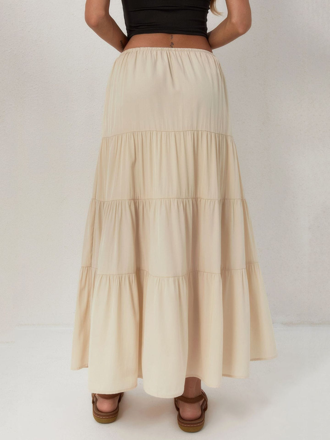 Paulette — Jupe Femme Longue Volants Taille Haute Coton, Nelly Boutique — image 8