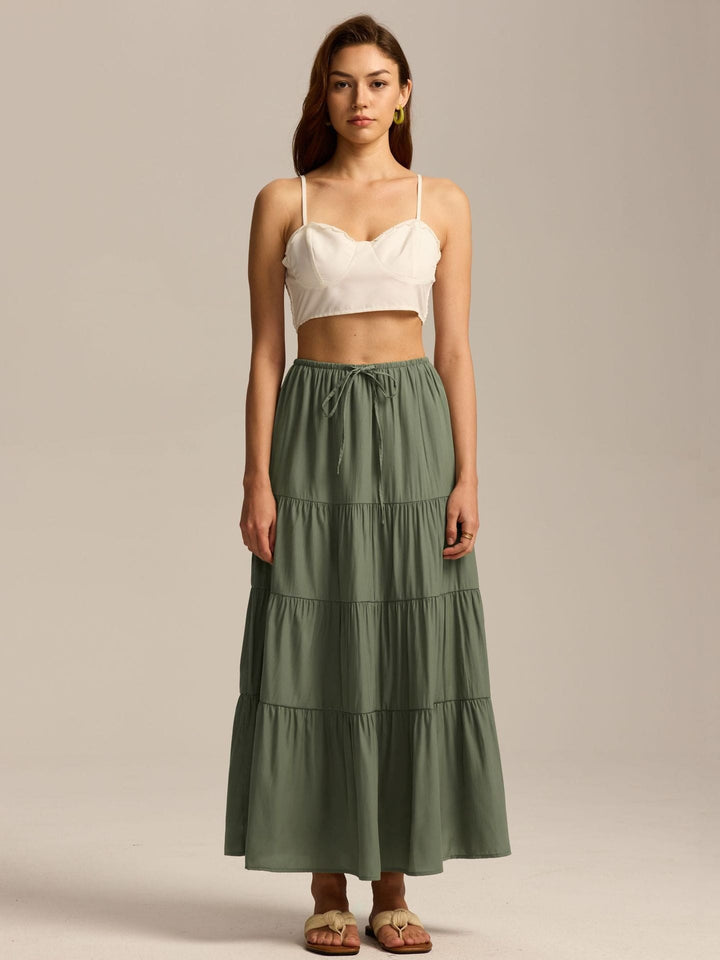Paulette — Jupe Femme Longue Volants Taille Haute Coton, Nelly Boutique — image 14