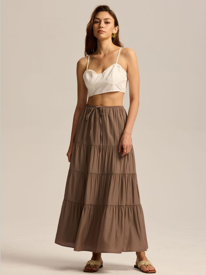 Paulette — Jupe Femme Longue Volants Taille Haute Coton, Nelly Boutique — image 17
